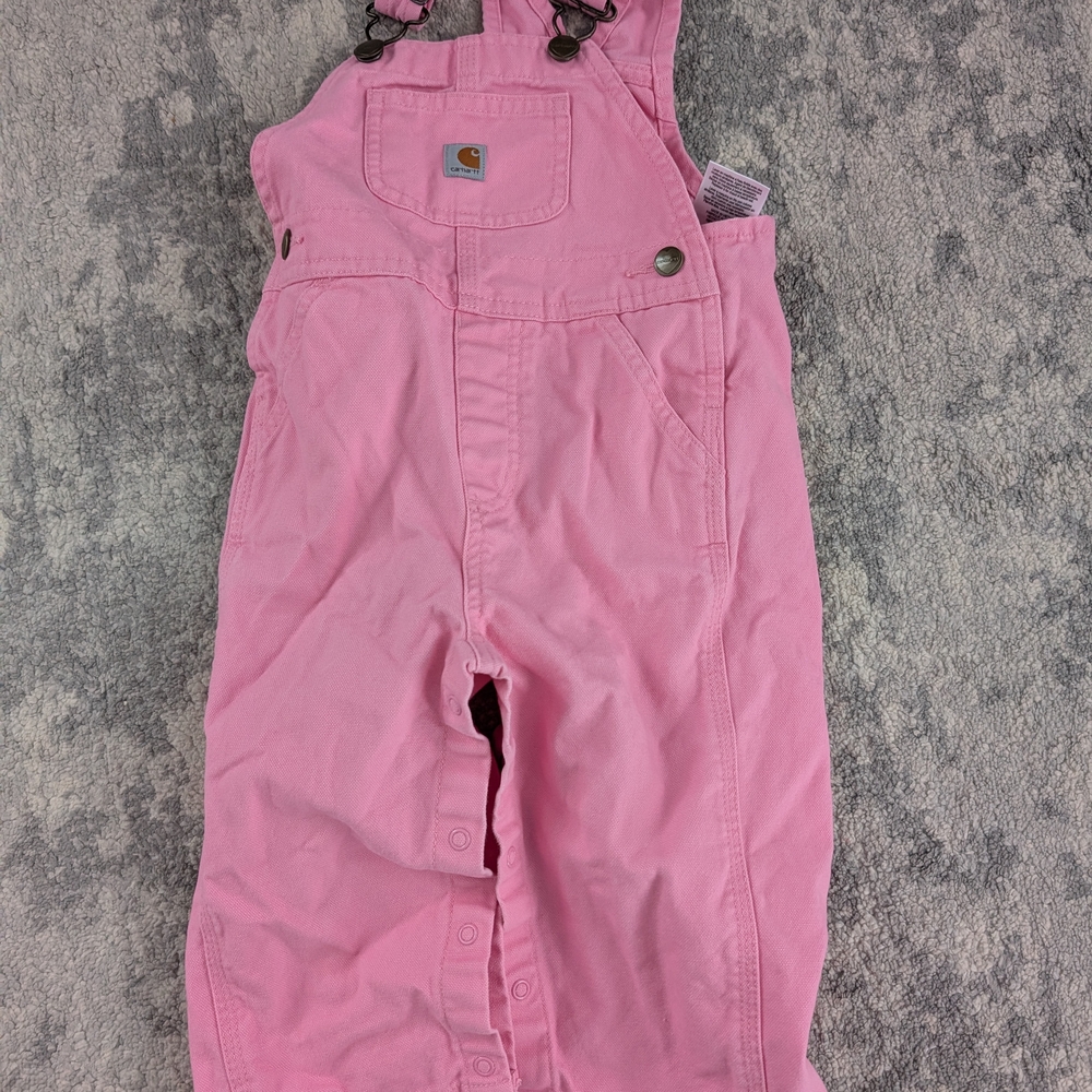 Carhartt Kids Overalls in Bright Pink Size 18 Months